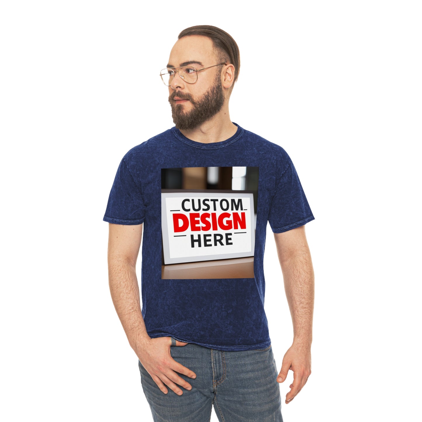 NAAMS Unisex Design Your Own Mineral Wash 5.3oz 100%Cotton T-Shirt