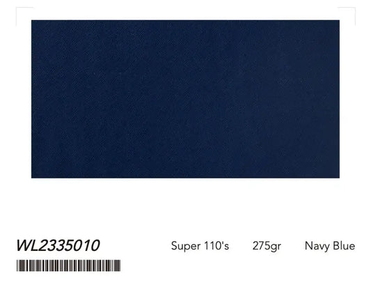 Navy Blue Super 110âs Wool Suit â 275g Lightweight Tailoring