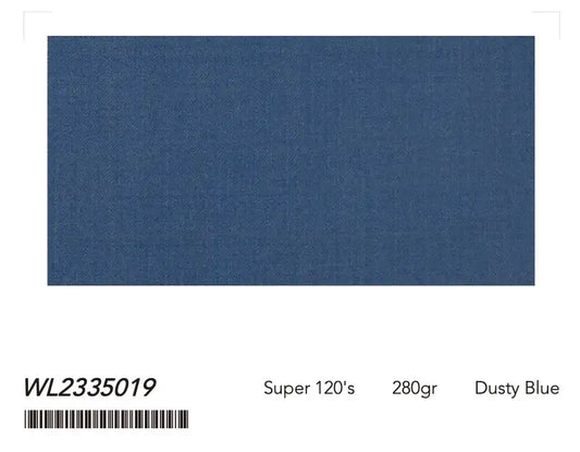 Dusty Blue Super 120âs Wool Suit â 280g Contemporary Tailoring