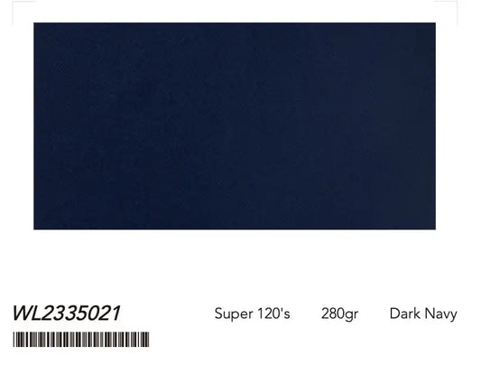 Dark Navy Super 120âs Wool Suit â 280g Classic Tailoring