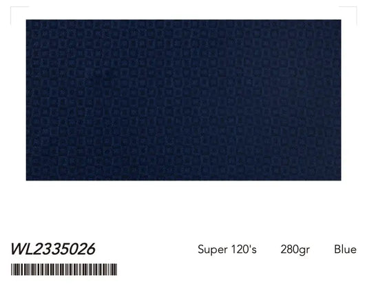 Textured Blue Super 120âs Wool Tuxedo â 280g Contemporary Evening Tailoring
