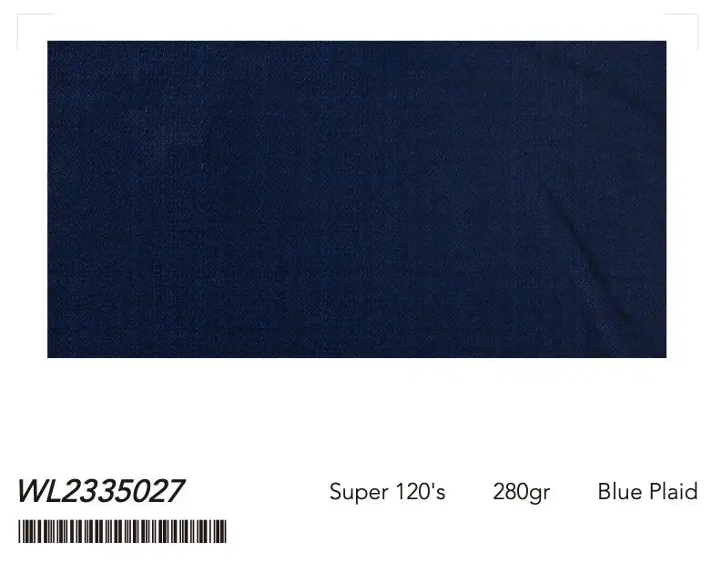 Blue Plaid Super 120’s Wool Tuxedo – 280g Modern Evening Tailoring