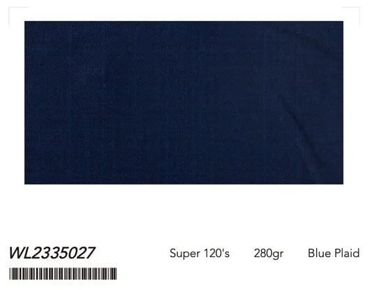 Blue Plaid Super 120âs Wool Tuxedo â 280g Modern Evening Tailoring