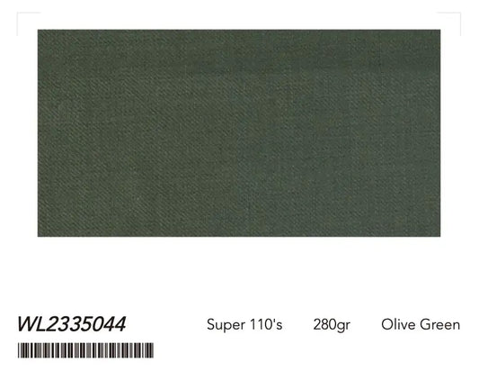 Olive Green Super 110âs Wool Suit â 280g Modern Tailoring