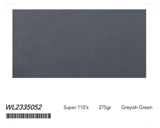 Menâs Greyish Green Suit â Super 110âs Wool 275g | Modern Tailored Business & Formal Suit
