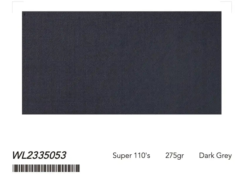 Men’s Dark Grey Suit – Super 110’s Wool 275g | Premium Tailored Business & Formal Suit