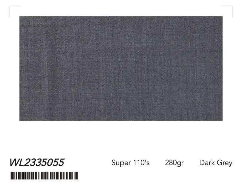 Men’s Dark Grey Textured Suit – Super 110’s Wool 280g | Premium Tailored Business & Formal Suit