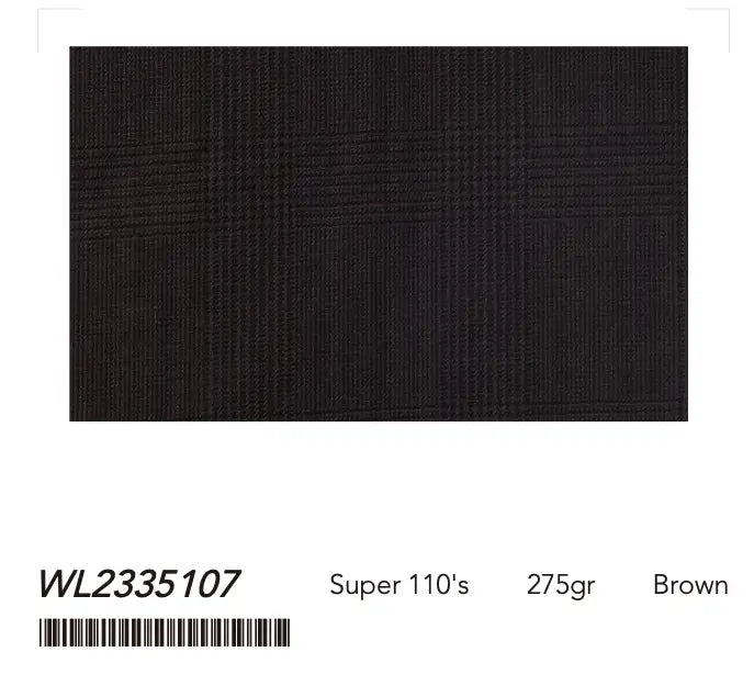 Rich Brown Glen Check Super 110’s Wool Suit – 275g Refined Tailoring