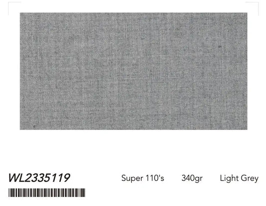 Light Grey Super 110âs Wool Suit â 340g Classic Tailoring