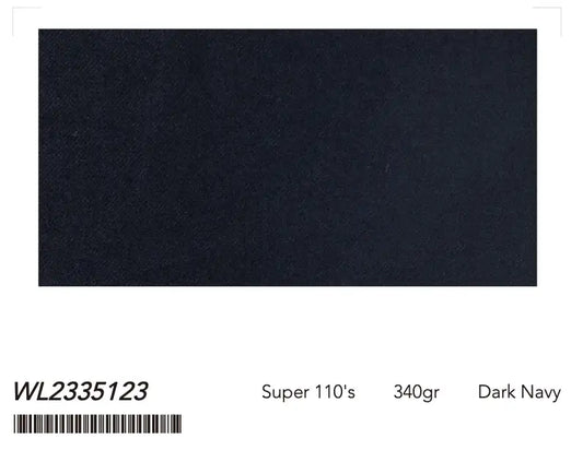 Dark Navy Super 110âs Wool Suit â 340g Premium Tailoring