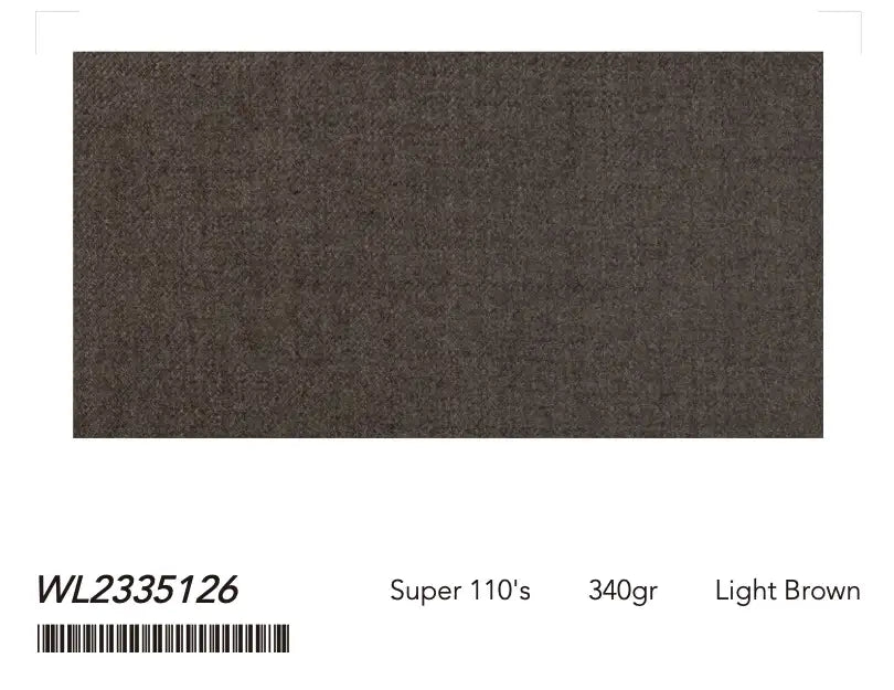 Light Brown Super 110’s Wool Suit – 340g Classic Tailoring