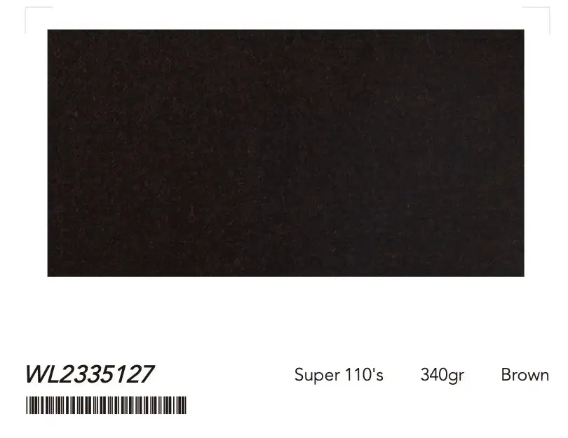 Deep Brown Super 110’s Wool Suit – 340g Premium Tailoring