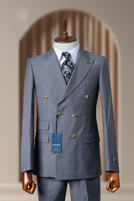 Turkish Double Breasted Suit Wholesale: Authentic 3-Piece Elegance for Discerning Retailers - 6 Suit Pack (Model: AA_Tur_4_363)