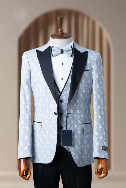 Turkish Wedding Jaquard Suit Wholesale: Authentic 3-Piece Elegance for Discerning Retailers - 6 Suit Pack (Model: AA_Tur_Jak_4_48)