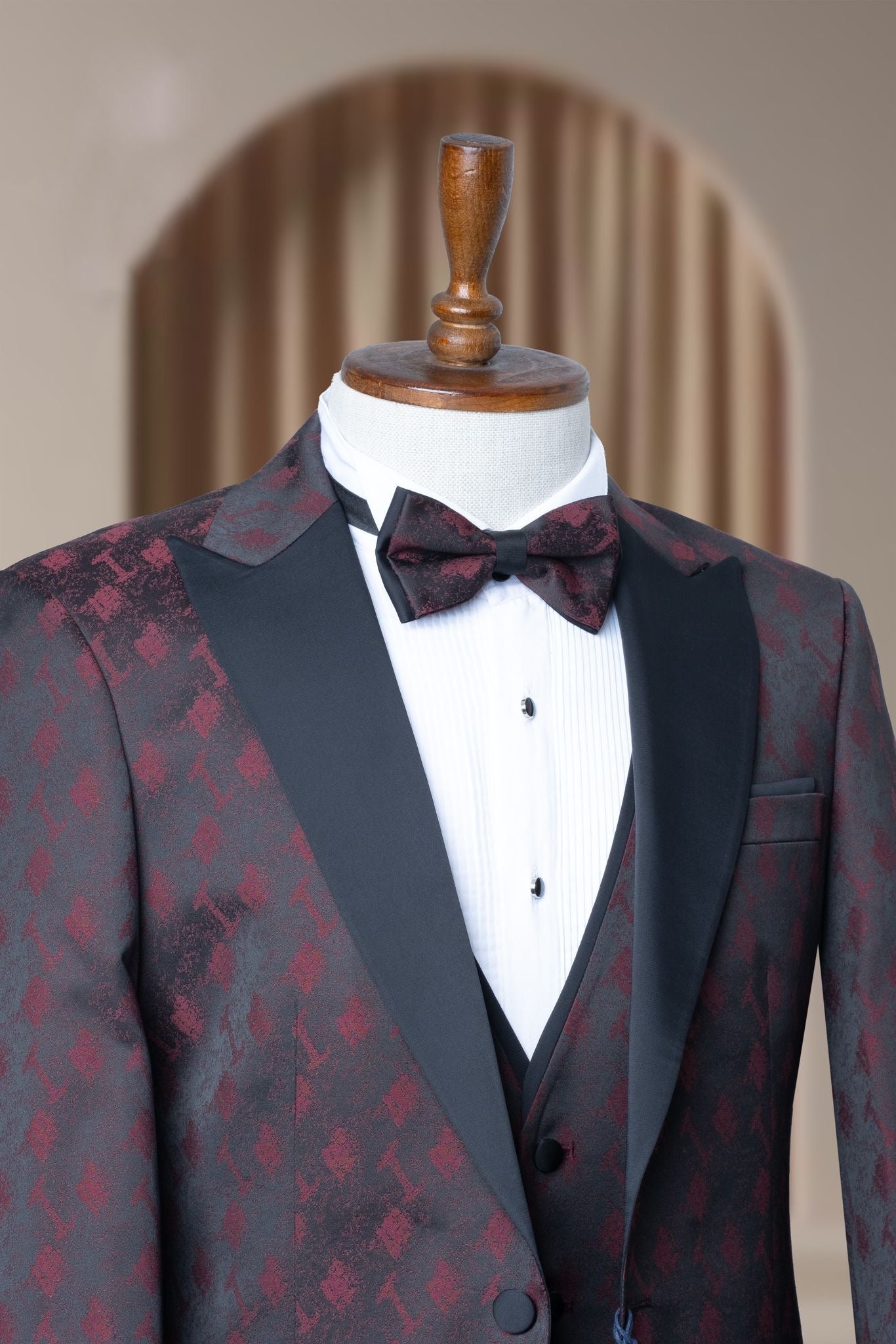 Turkish Wedding Jaquard Suit Wholesale: Authentic 3-Piece Elegance for Discerning Retailers - 6 Suit Pack (Model: AA_Tur_Jak_4_49)