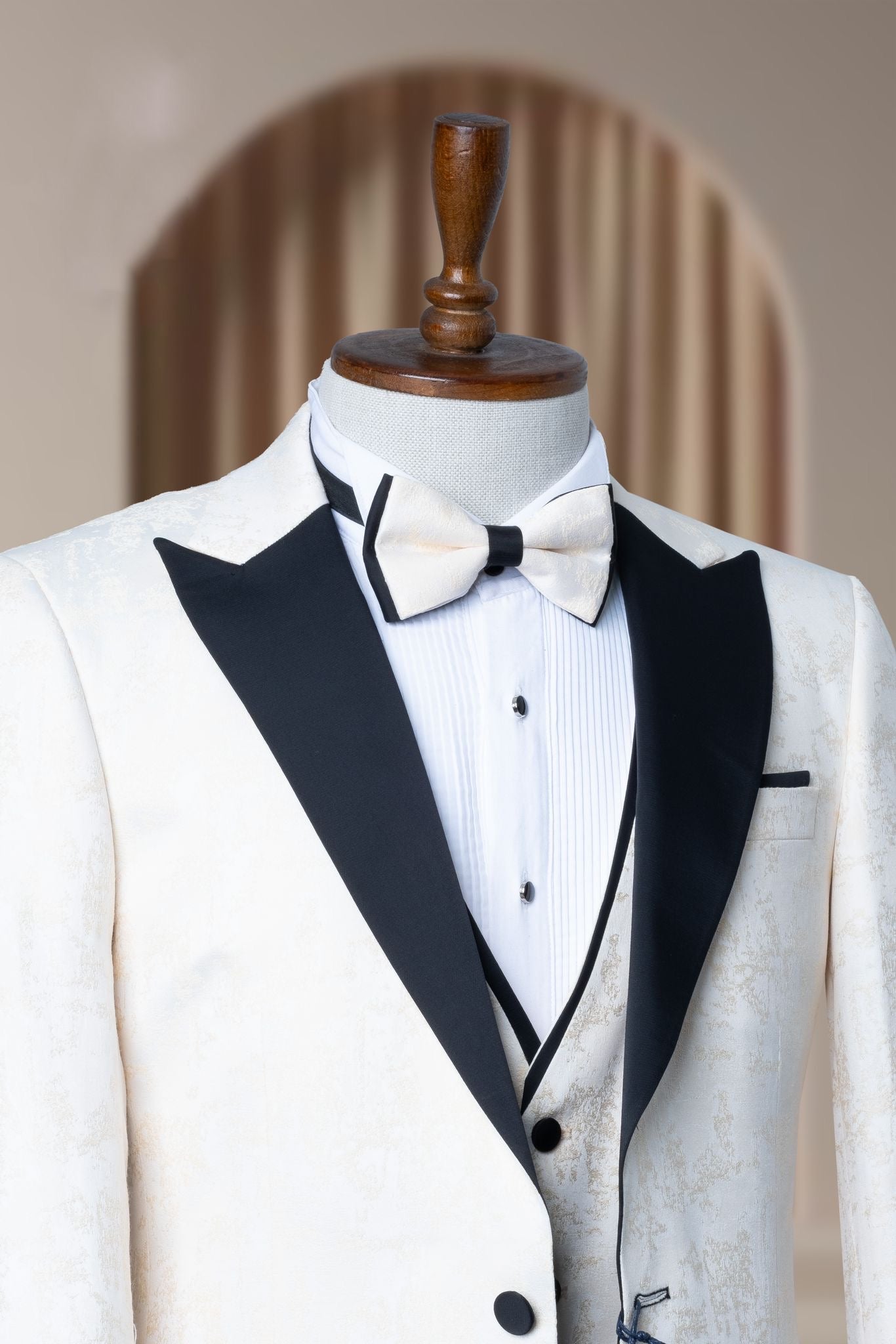 Turkish Wedding Jaquard Suit Wholesale: Authentic 3-Piece Elegance for Discerning Retailers - 6 Suit Pack (Model: AA_Tur_Jak_4_50)