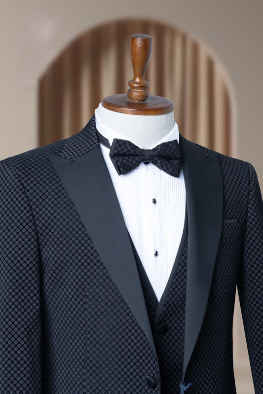 Turkish Wedding Jaquard Suit Wholesale: Authentic 3-Piece Elegance for Discerning Retailers - 6 Suit Pack (Model: AA_Tur_Jak_4_52)