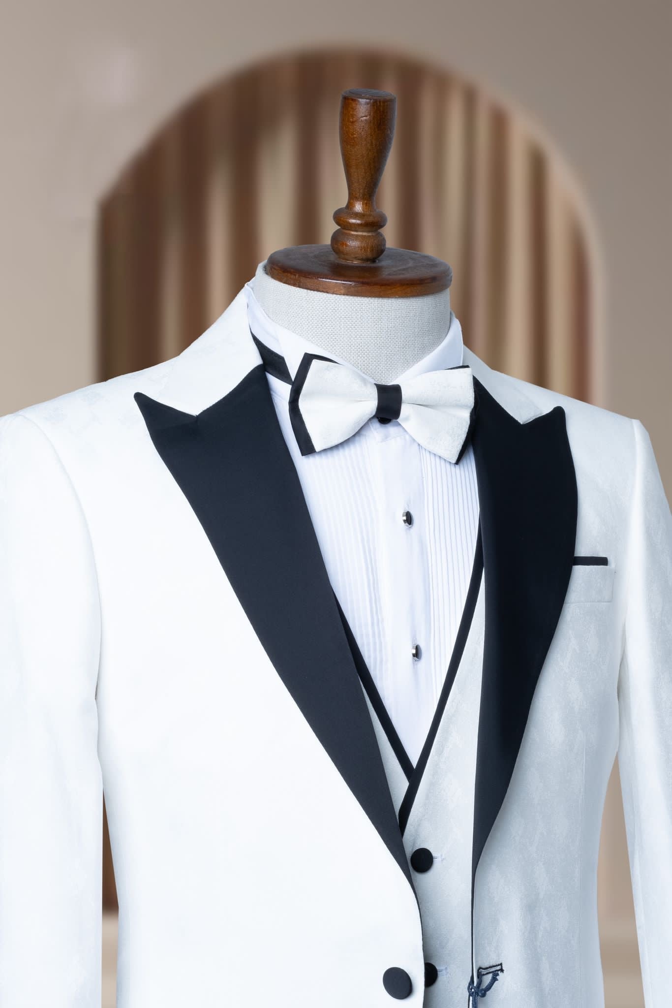 Turkish Wedding Jaquard Suit Wholesale: Authentic 3-Piece Elegance for Discerning Retailers - 6 Suit Pack (Model: AA_Tur_Jak_4_58)