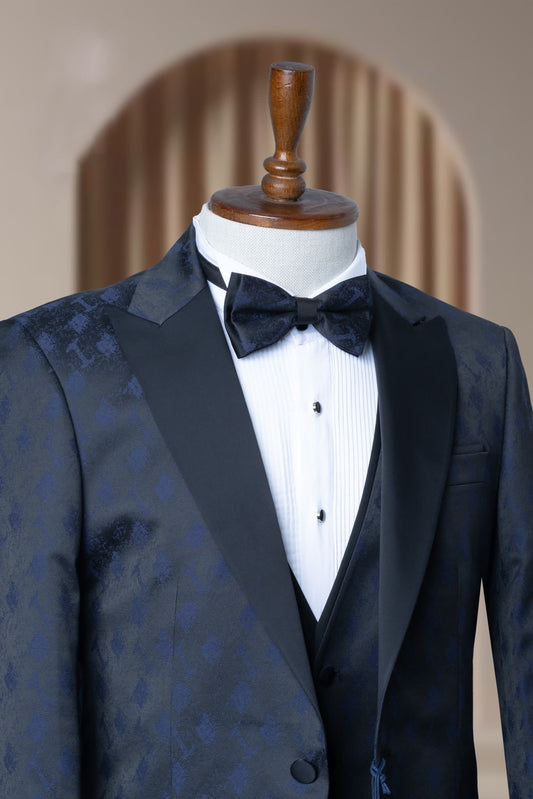 Turkish Wedding Jaquard Suit Wholesale: Authentic 3-Piece Elegance for Discerning Retailers - 6 Suit Pack (Model: AA_Tur_Jak_4_60)