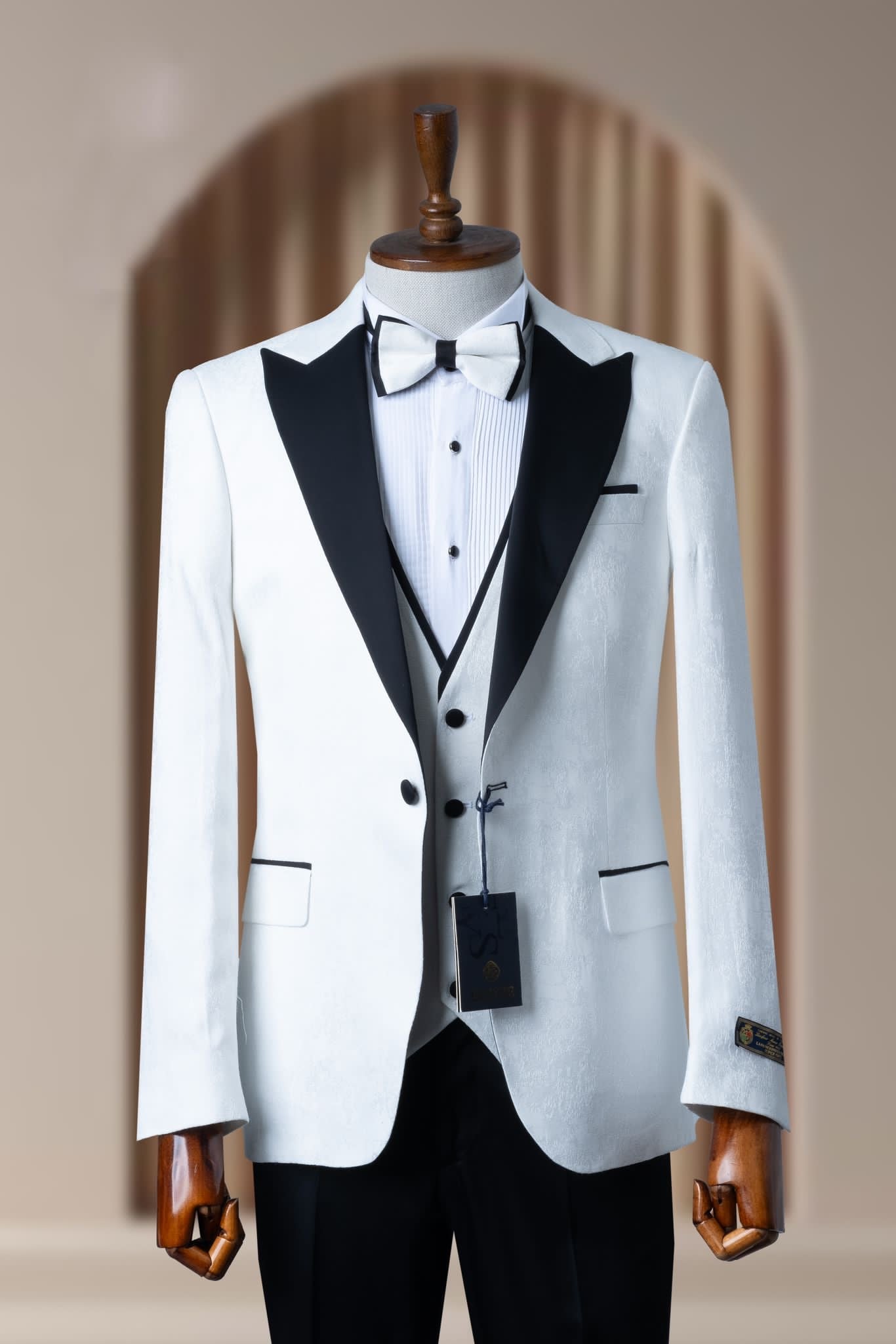 Turkish Wedding Jaquard Suit Wholesale: Authentic 3-Piece Elegance for Discerning Retailers - 6 Suit Pack (Model: AA_Tur_Jak_4_62)