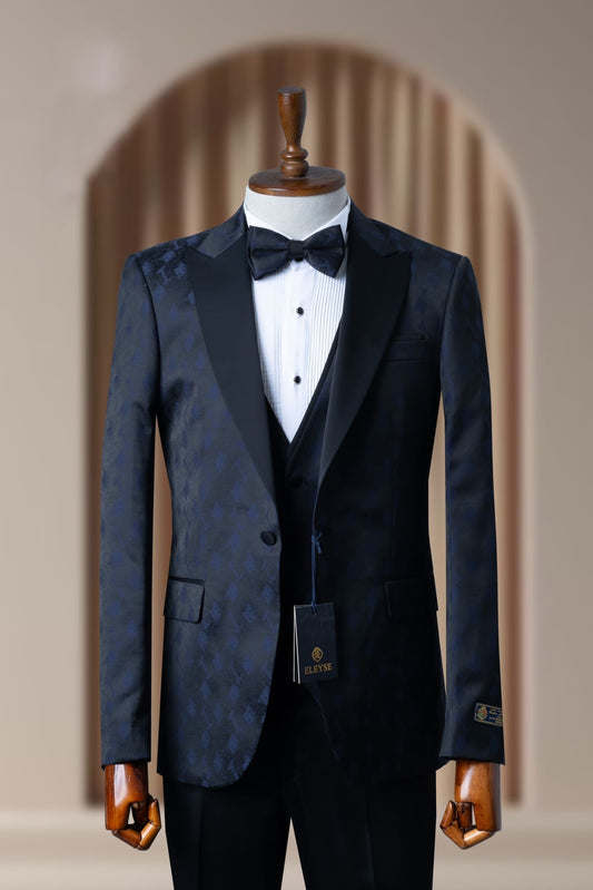 Turkish Wedding Jaquard Suit Wholesale: Authentic 3-Piece Elegance for Discerning Retailers - 6 Suit Pack (Model: AA_Tur_Jak_4_65)