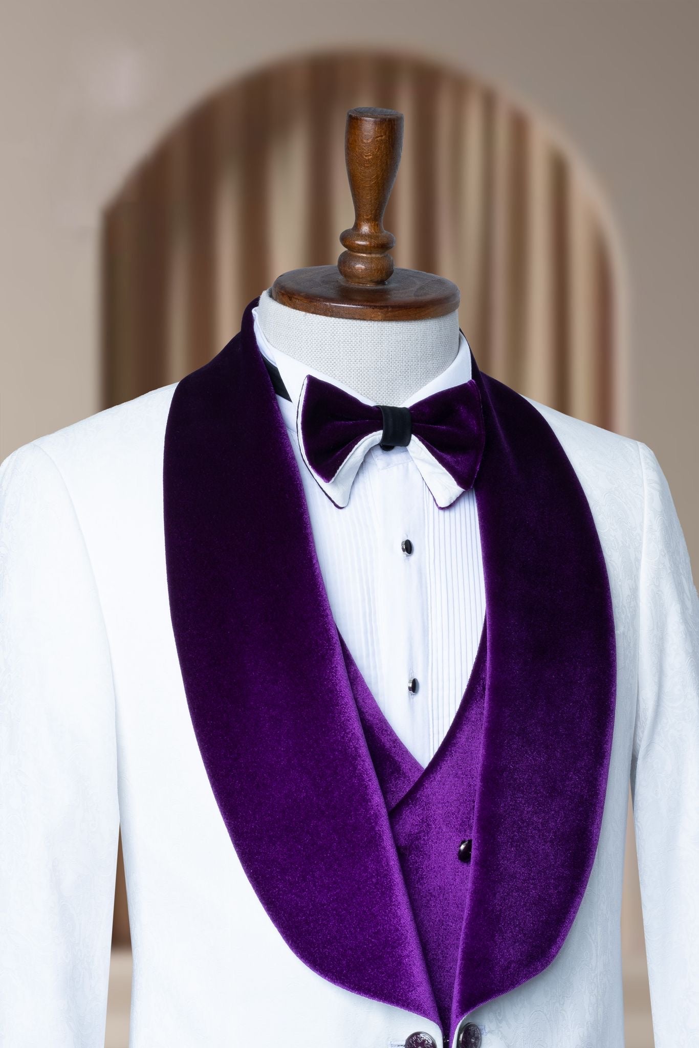 Turkish Wedding Jaquard Suit Wholesale: Authentic 3-Piece Elegance for Discerning Retailers - 6 Suit Pack (Model: AA_Tur_Jak_4_73)