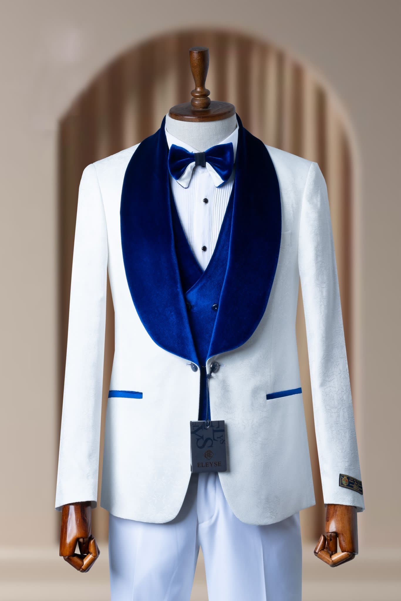 Turkish Wedding Jaquard Suit Wholesale: Authentic 3-Piece Elegance for Discerning Retailers - 6 Suit Pack (Model: AA_Tur_Jak_4_77)