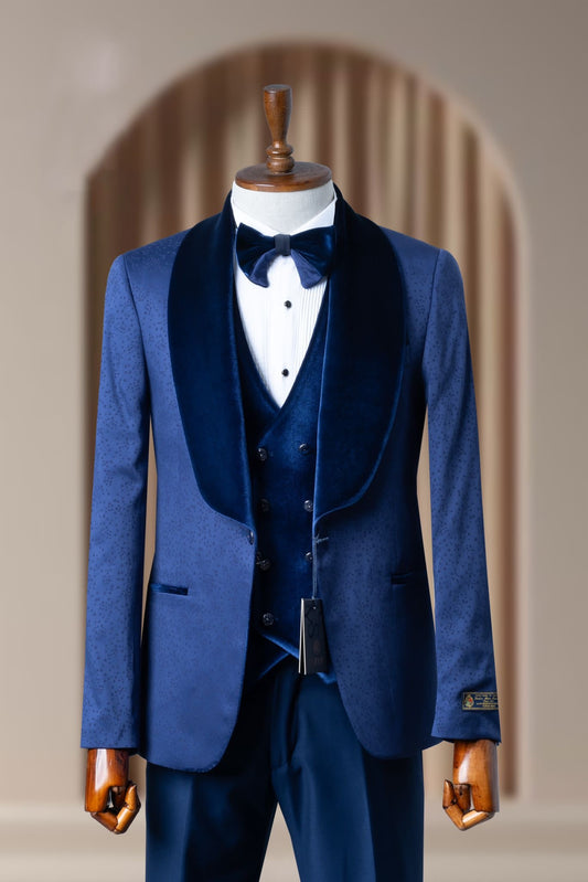 Turkish Wedding Jaquard Suit Wholesale: Authentic 3-Piece Elegance for Discerning Retailers - 6 Suit Pack (Model: AA_Tur_Jak_4_80)