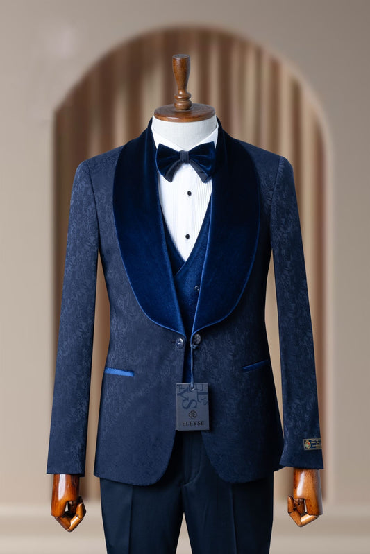 Turkish Wedding Jaquard Suit Wholesale: Authentic 3-Piece Elegance for Discerning Retailers - 6 Suit Pack (Model: AA_Tur_Jak_4_84)