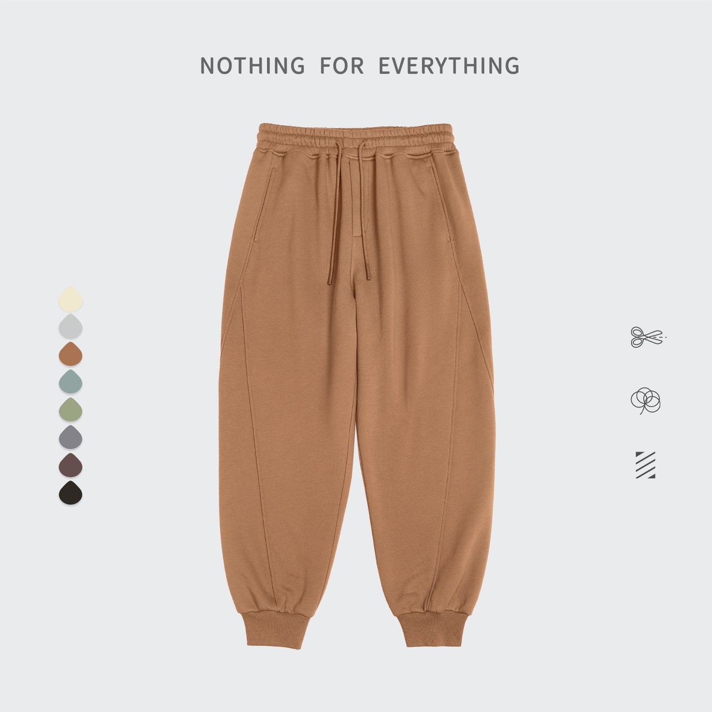 Unisex Warm Casual Solid Velvet Tracksuit Sweatpants Jogging Set (16 options)