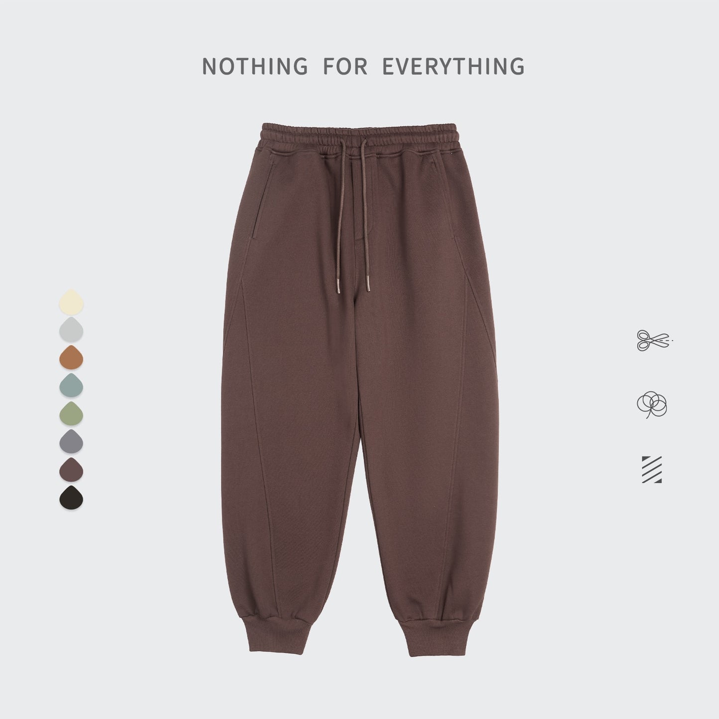 Unisex Warm Casual Solid Velvet Tracksuit Sweatpants Jogging Set (16 options)