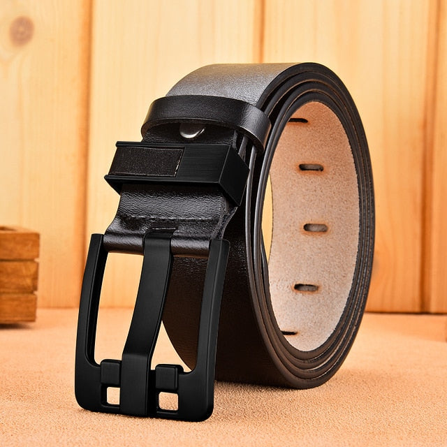 Men's High Quality Genuine Leather Luxury Pin Buckle Fancy Vintage Belt (8 Styles)
