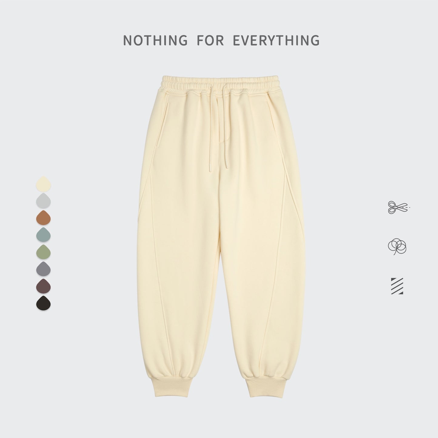 Unisex Warm Casual Solid Velvet Tracksuit Sweatpants Jogging Set (16 options)
