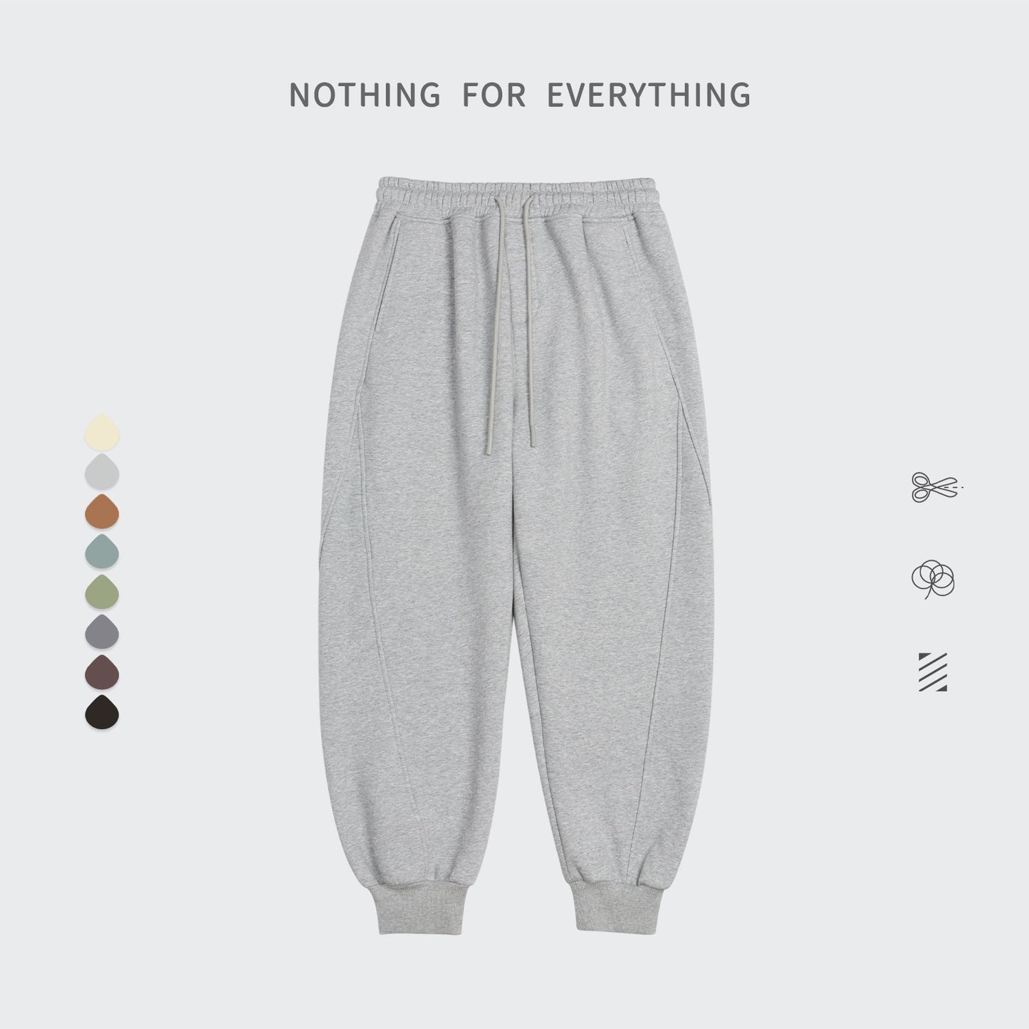 Unisex Warm Casual Solid Velvet Tracksuit Sweatpants Jogging Set (16 options)