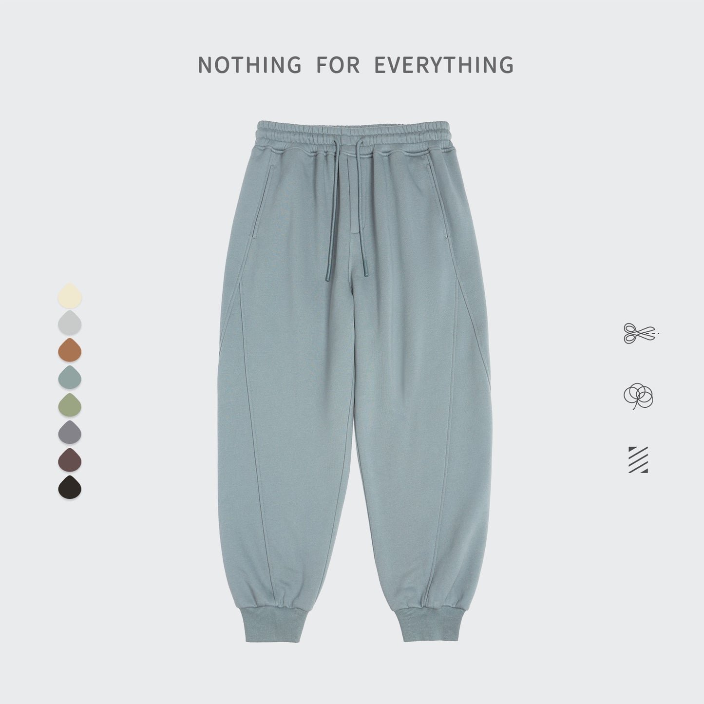 Unisex Warm Casual Solid Velvet Tracksuit Sweatpants Jogging Set (16 options)