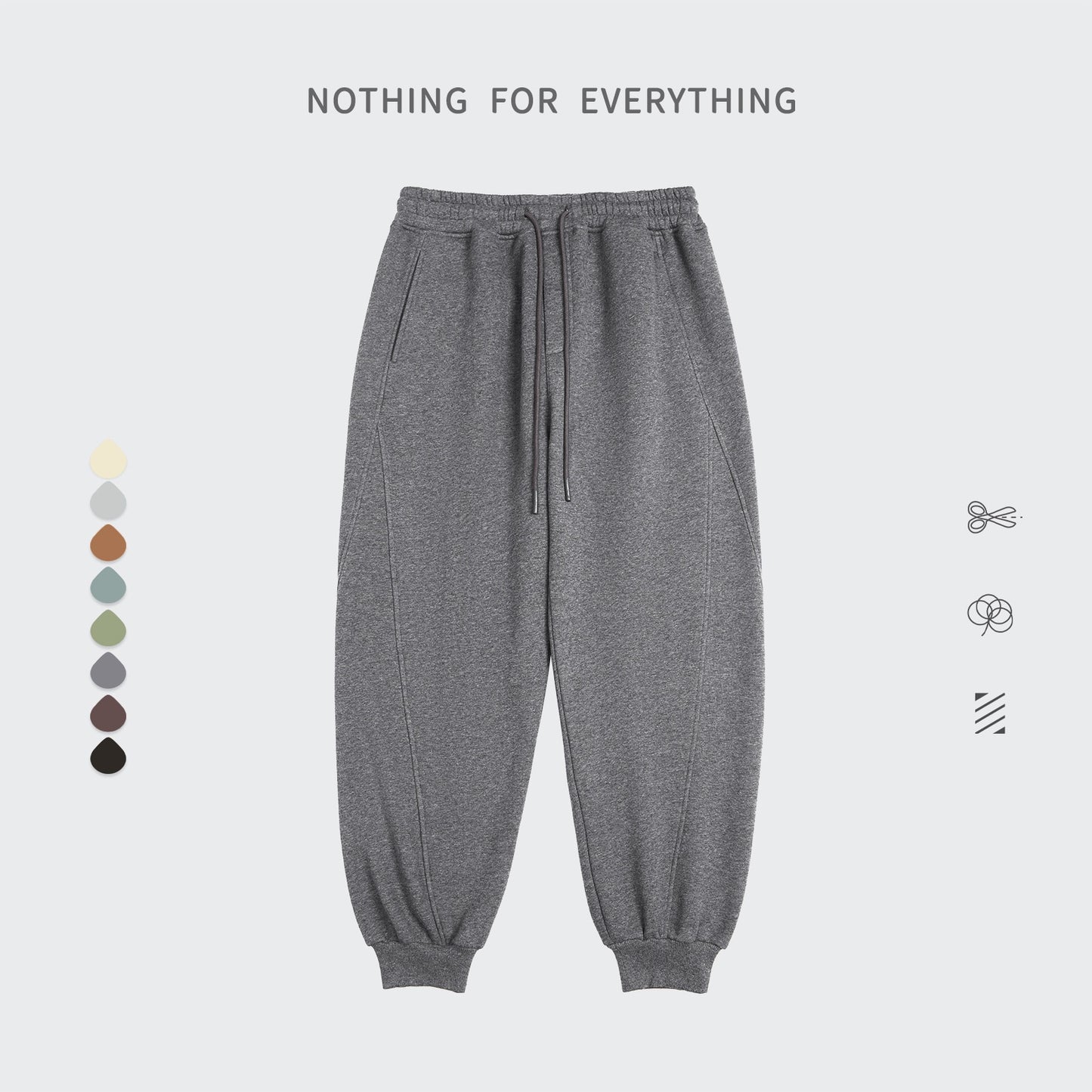 Unisex Warm Casual Solid Velvet Tracksuit Sweatpants Jogging Set (16 options)