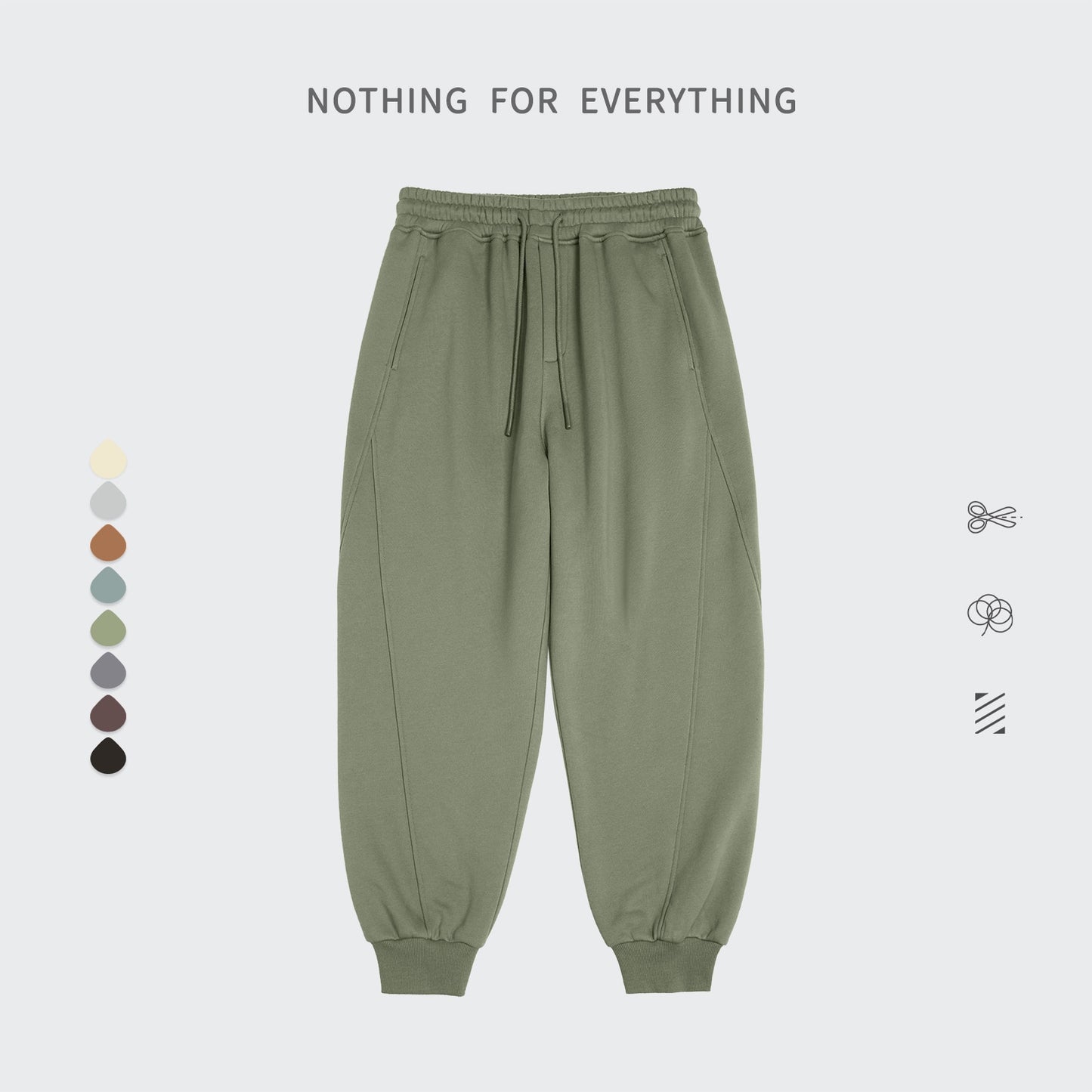 Unisex Warm Casual Solid Velvet Tracksuit Sweatpants Jogging Set (16 options)