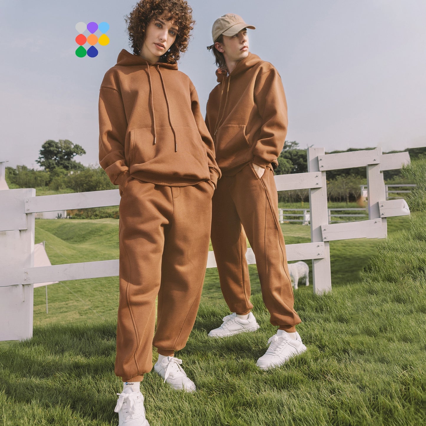 Unisex Warm Casual Solid Velvet Tracksuit Sweatpants Jogging Set (16 options)