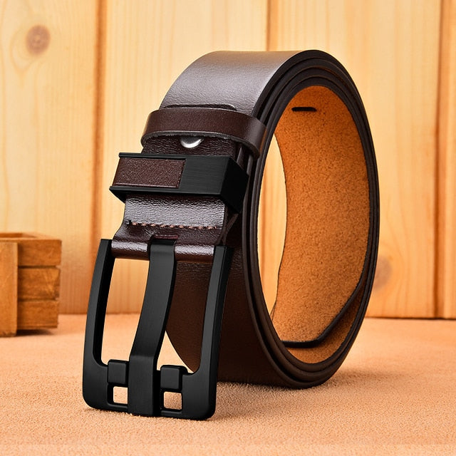 Men's High Quality Genuine Leather Luxury Pin Buckle Fancy Vintage Belt (8 Styles)