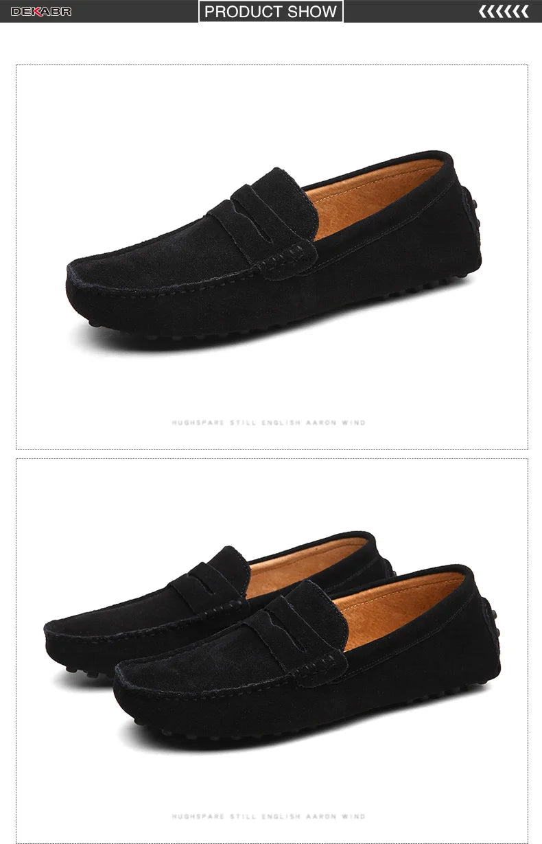 DEKABR Brand Spring Summer Hot Sell Moccasins Men Loafers High Quality Genuine Leather Shoes Men Flats Lightweight Driving Shoes - Collection 2