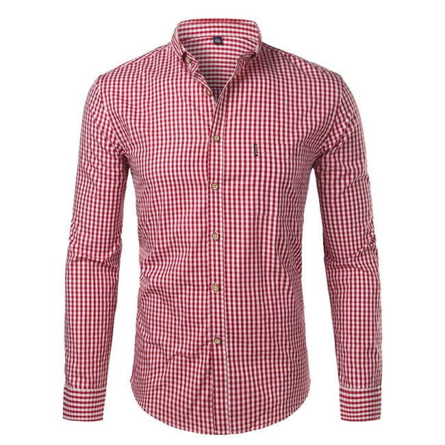 Men's Cotton Casual Dress Shirts Button Down Slim Fit Long Sleeve Shirt (7 Styles)