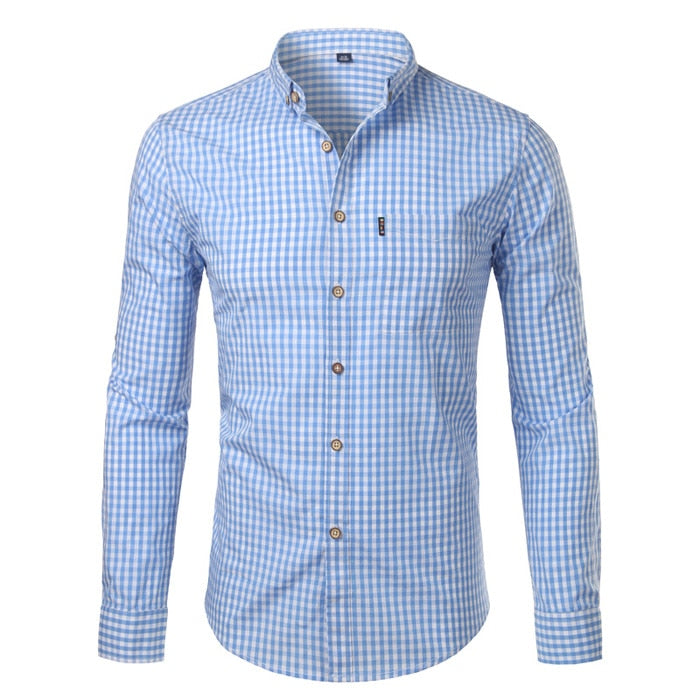 Men's Cotton Casual Dress Shirts Button Down Slim Fit  Long Sleeve Shirt (7 Styles)