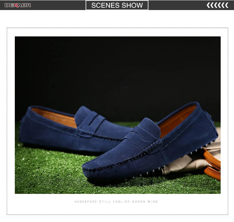 DEKABR Brand Spring Summer Hot Sell Moccasins Men Loafers High Quality Genuine Leather Shoes Men Flats Lightweight Driving Shoes - Collection 2