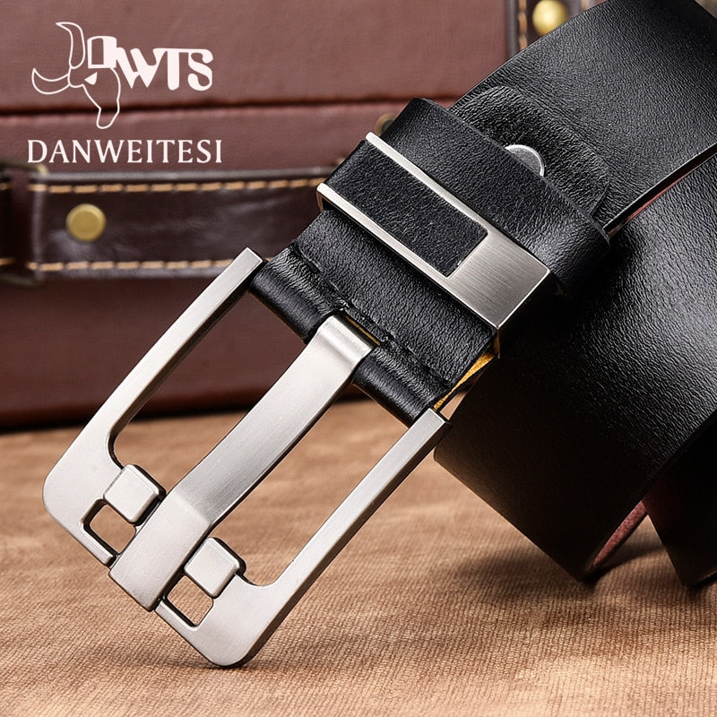 Men's High Quality Genuine Leather Luxury Pin Buckle Fancy Vintage Belt (8 Styles)