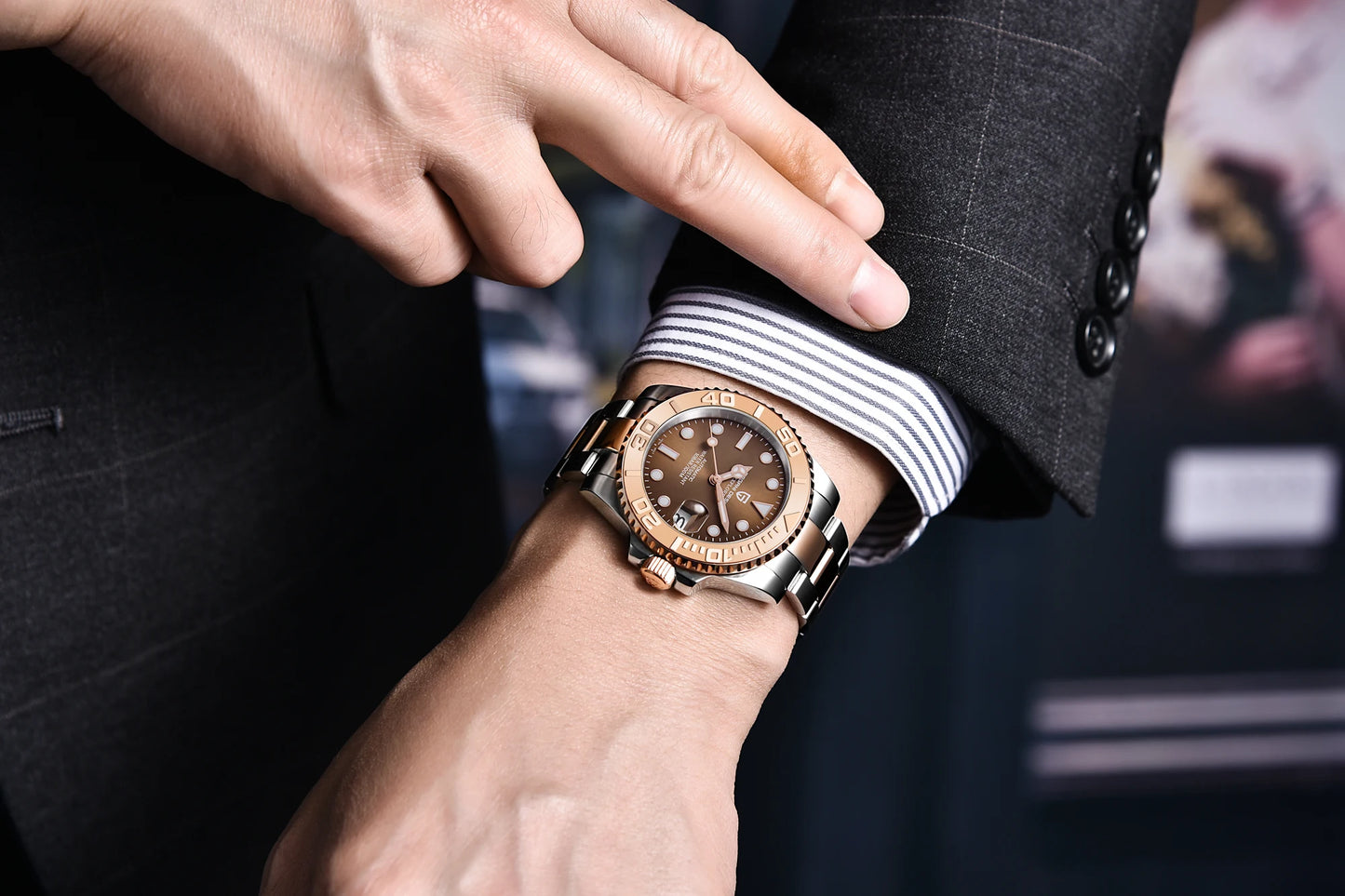 PAGANI DESIGN 2024 New NH35 Movement Ceramic Bezel Men Mechanical Wristwatches Fashion Sapphire Glass Diving Automatic Watches