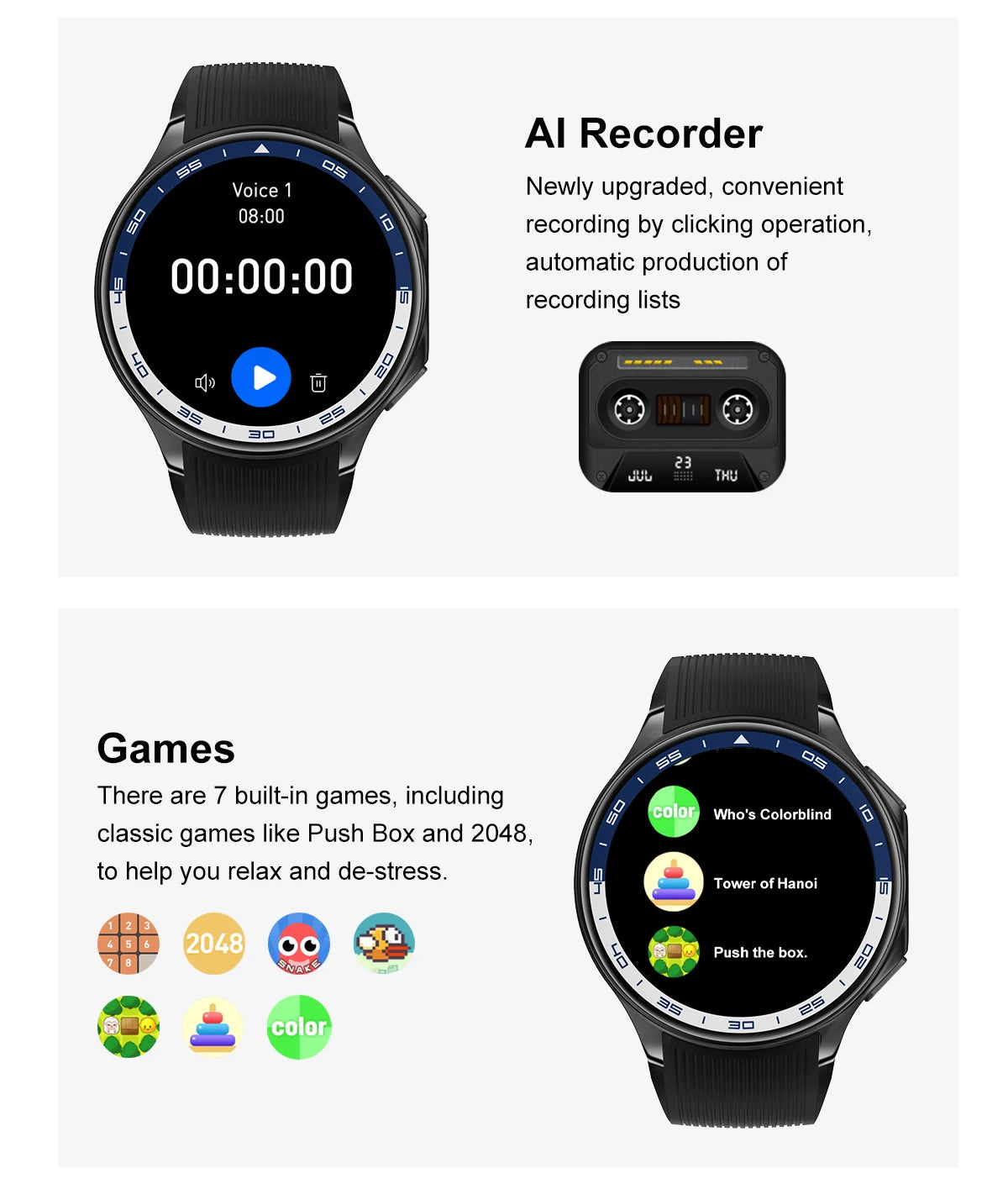 2024 New For OPPO Watch X Smart Watch 4G Memory Music Video Bluetooth Call IP68 Waterproof AMOLED Smartwatch For TWS Earphones 