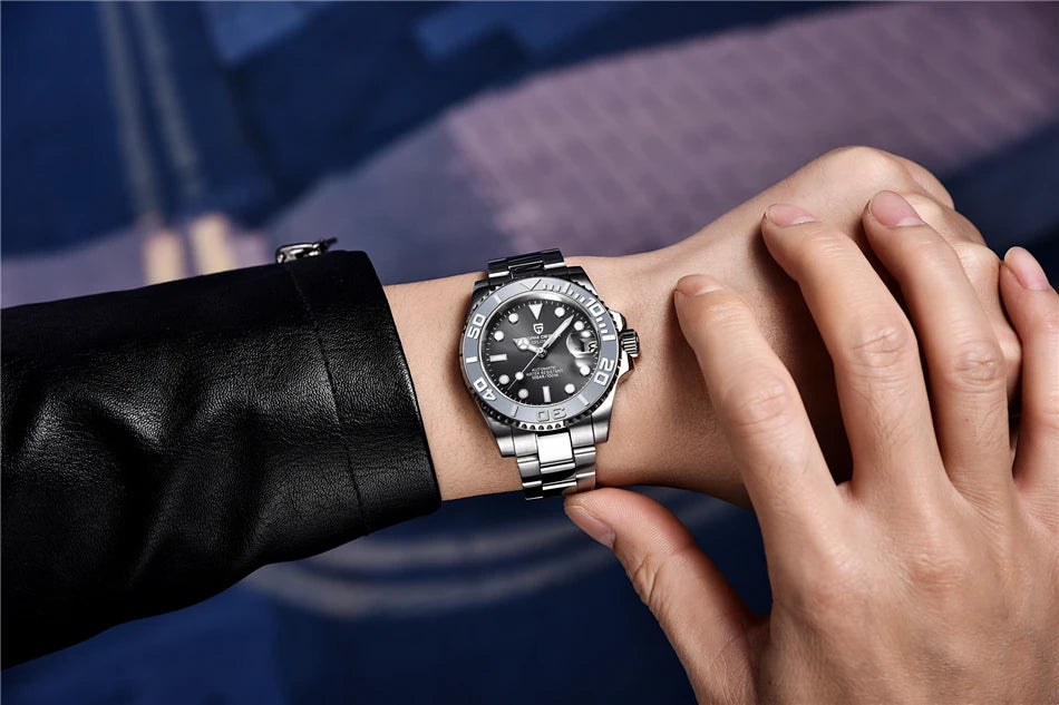 PAGANI DESIGN 2024 New NH35 Movement Ceramic Bezel Men Mechanical Wristwatches Fashion Sapphire Glass Diving Automatic Watches