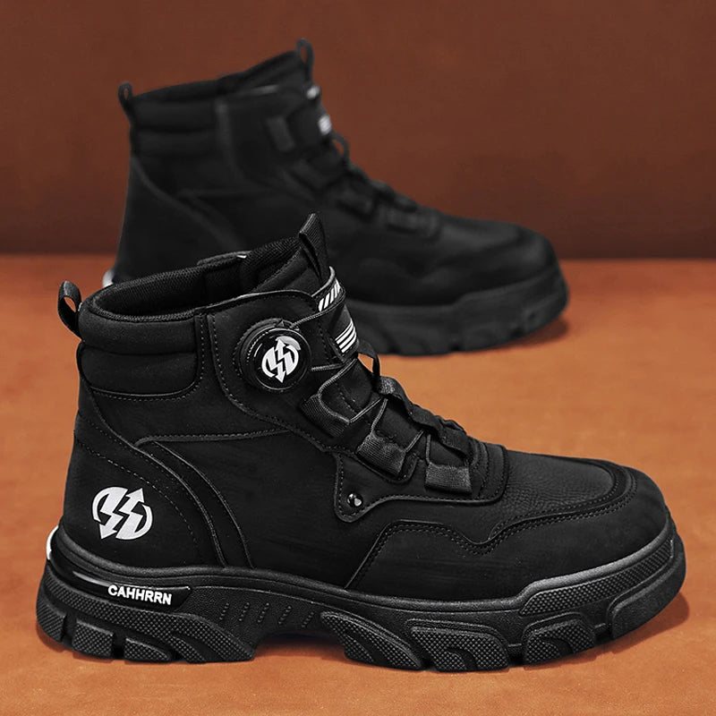 CYYTL Boots Winter Mens Shoes Casual Cowboy Combat Tactical Motorcycle Chelsea Ankle Work Leather Outdoor Designer Luxury Hiking