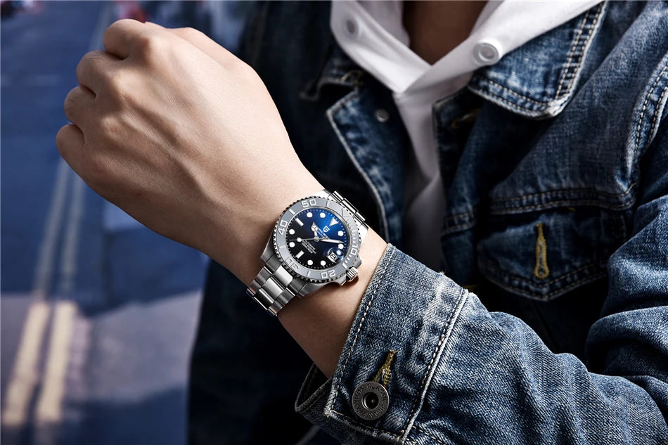 PAGANI DESIGN 2024 New NH35 Movement Ceramic Bezel Men Mechanical Wristwatches Fashion Sapphire Glass Diving Automatic Watches
