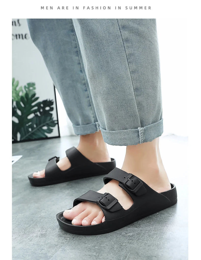 Brand Women Men Slippers Soft Sandals Women Beach Casual Shoes EVA Slides Original Men Flip-flop Summer 2023 Summer Men's Sandal